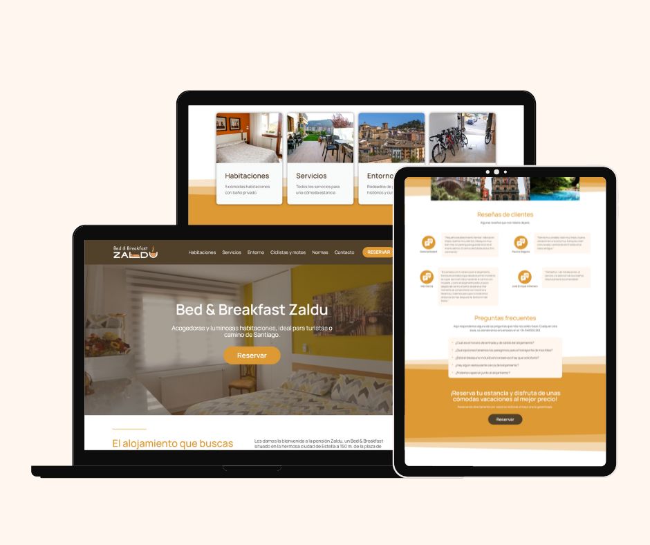 diseño web hostal rural