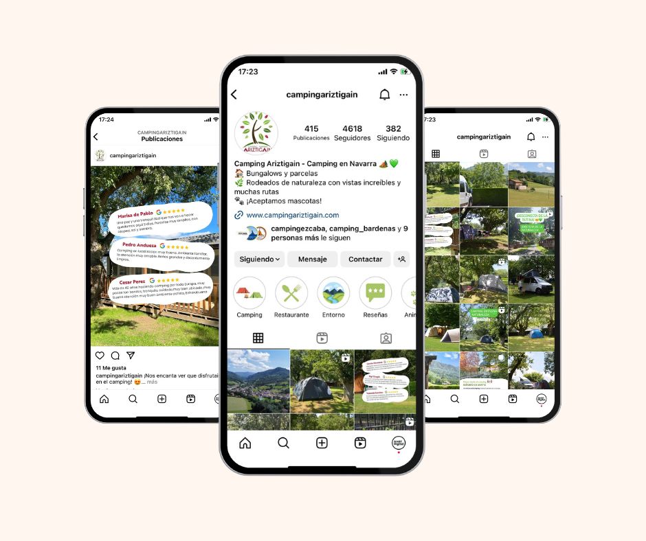 diseño web camping bardenas