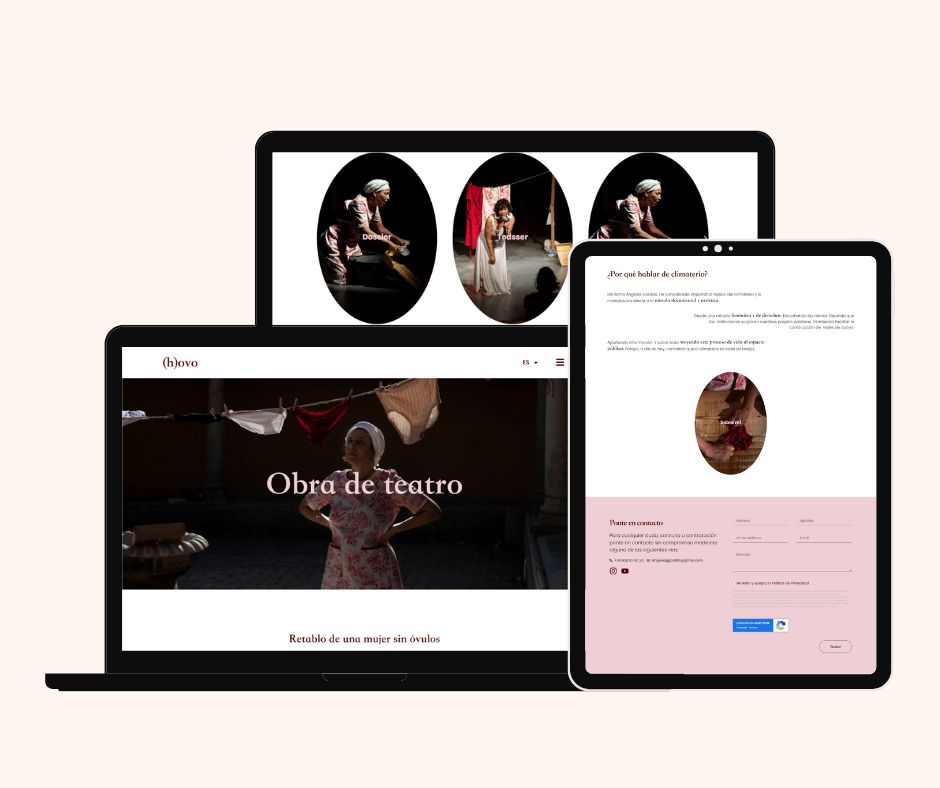 diseño web obra teatro