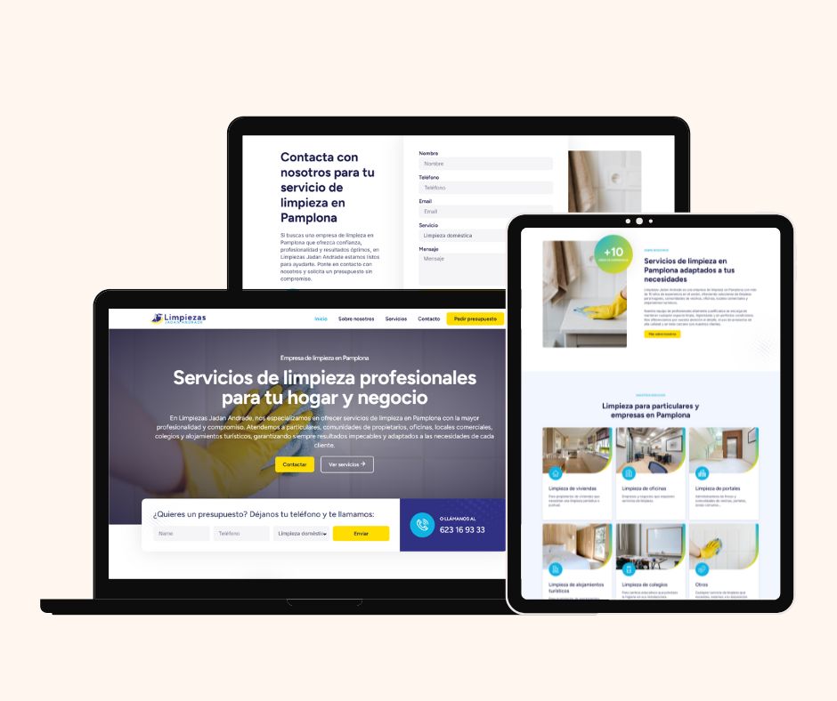 diseño web empresa limpieza
