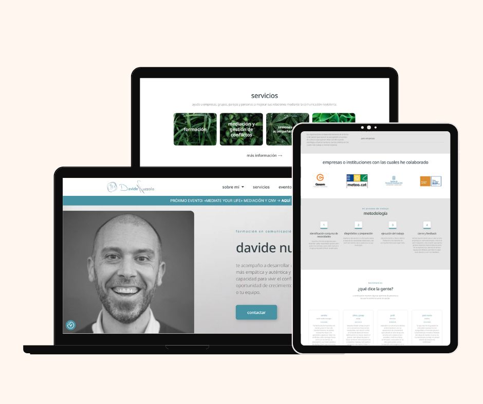 diseño web coaching profesional