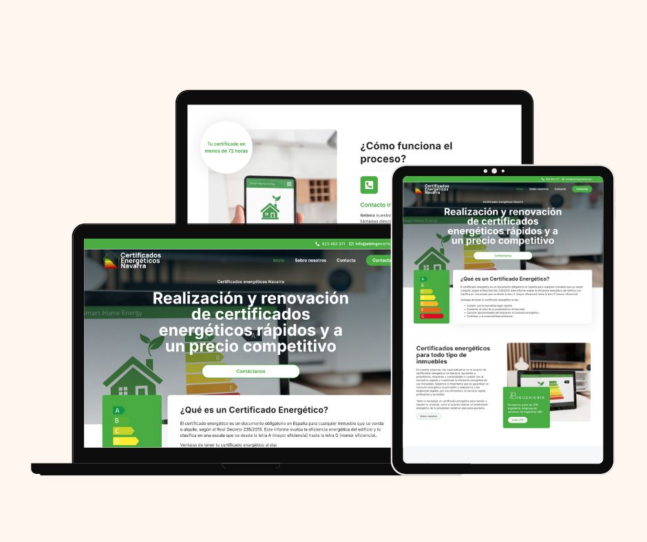 diseño web certificados energeticos