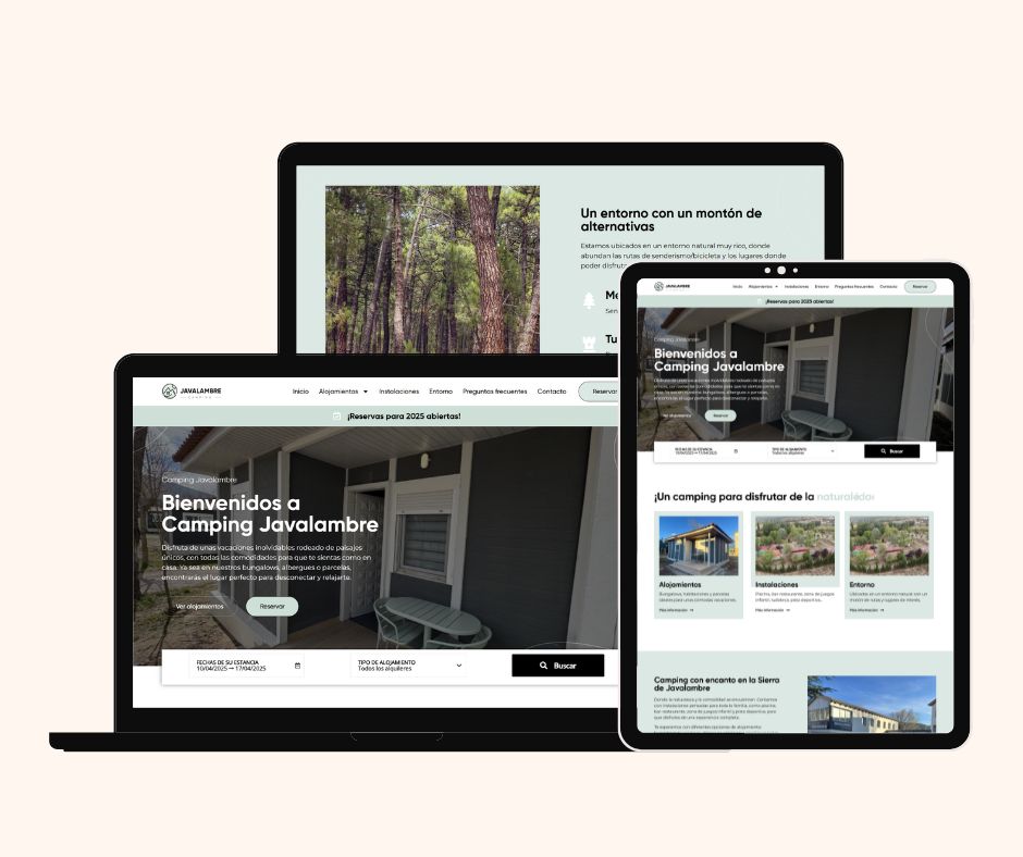diseño web camping pamplona